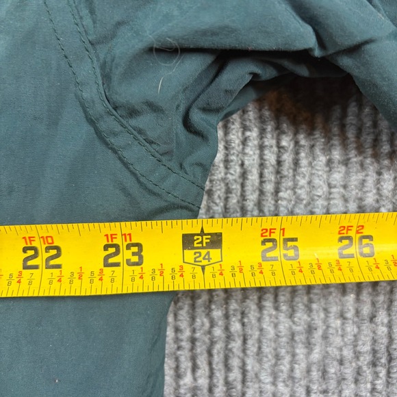 Vintage Eddie Bauer Jacket Men's S Green Fleece Lined Full Zip Bomber Casual - Picture 5 of 6